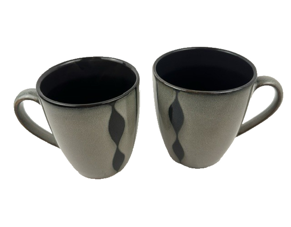 Sango Prelude Black 2 Mug/Cup Brown Body/Black&Brown Stripe No Trim Discontinued